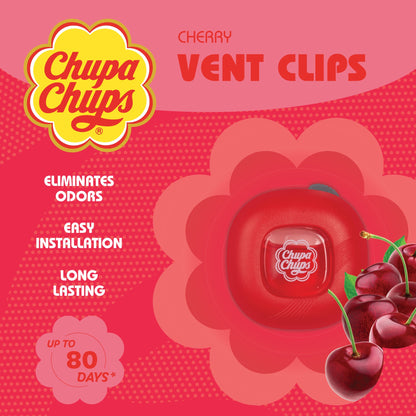 Chupa Chups Auto Lufterfrischer, Vanille Creme - Langlebige Autoerfrischer mit lustigen Düften, bunte und lebendige Lufterfrischer für Auto, einzigartige Autoerfrischer Parfüm Deodorizer Refresher Fragrance