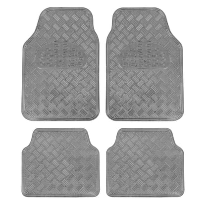 BDK 4-Piece Translucent Centered Cushioned Grip Pad Vorderbodenmatten und Hinterbodenmatten - Heavy Duty, All Weather