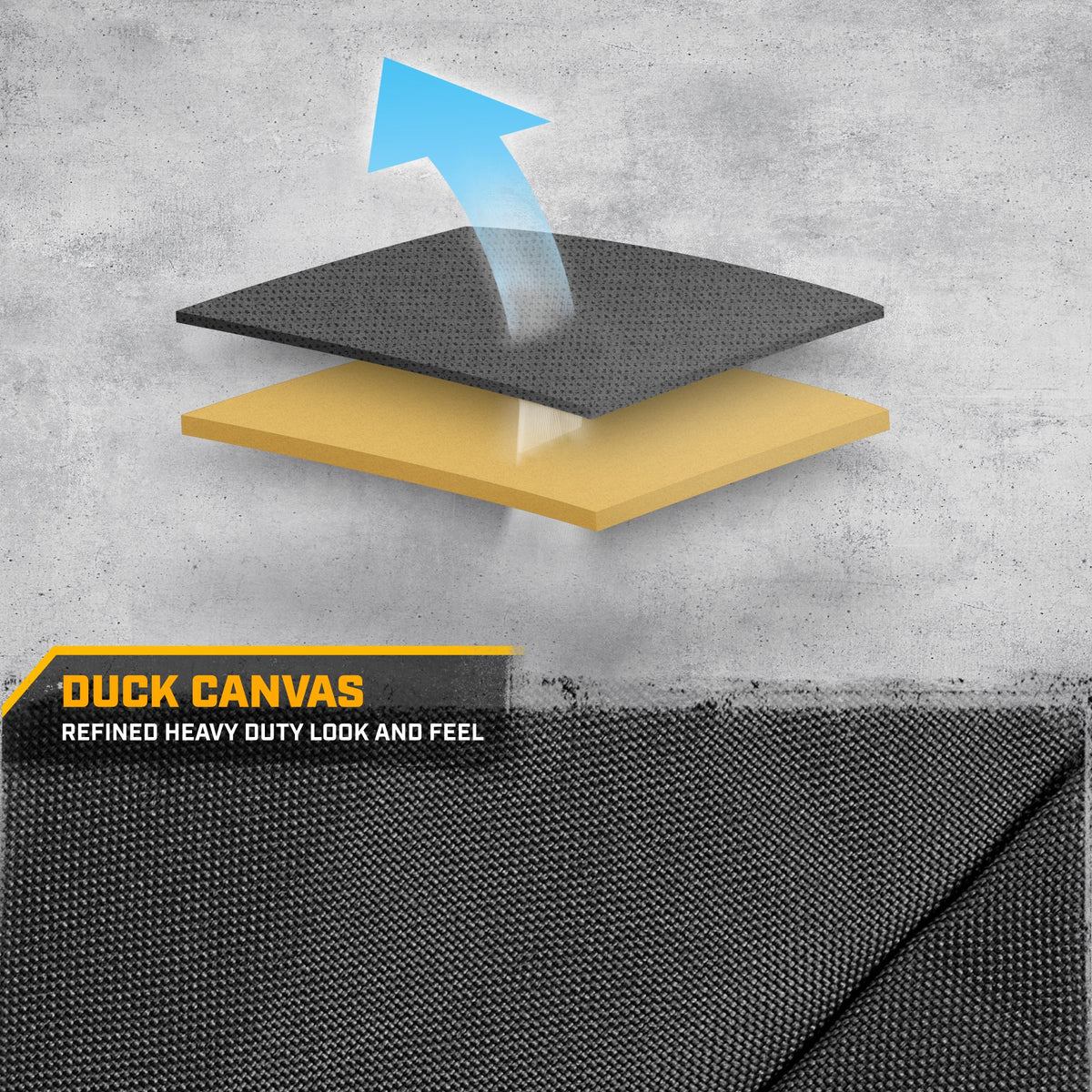 CAT Grauer Rücksitzbezug für LKW, Autos & SUVs - Heavy-Duty Oxford Canvas - 60/40 Split Bench Protector - Langlebiger Rücksitzbezug für Arbeitsfahrzeuge, Haustiere, Reisen - Car & Truck Interior Accessory