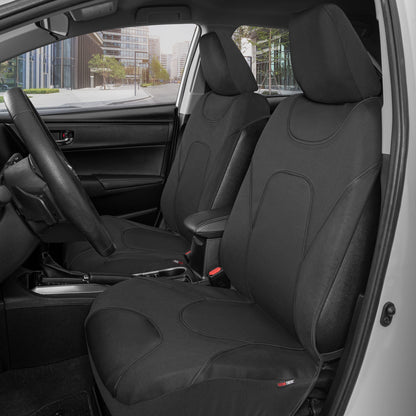 MotorTrend 2-Pack AquaShield Wasserdicht Zwei-Tone Neopren-Vordersitzabdeckungen