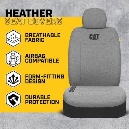 CAT 2-Pack CozyBlend JerseyHeather Vordersitzbezüge