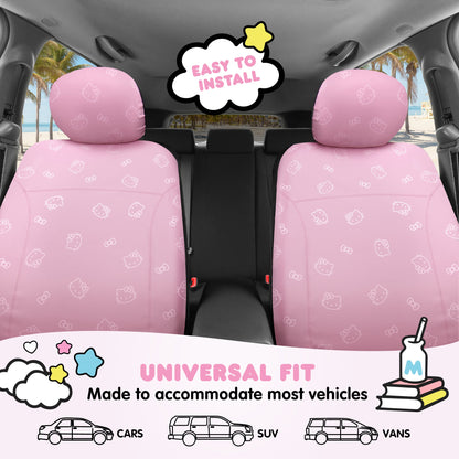 Hello Kitty Car Seat Covers - Süße Pink Seat Covers, Autozubehör Geschenk Hello Kitty Zubehör 2pc Pink Car Seat Covers