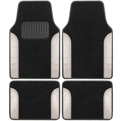 Carbella 4-Piece Sparkle Glitter Vorderbodenmatten und Hinterbodenmatten