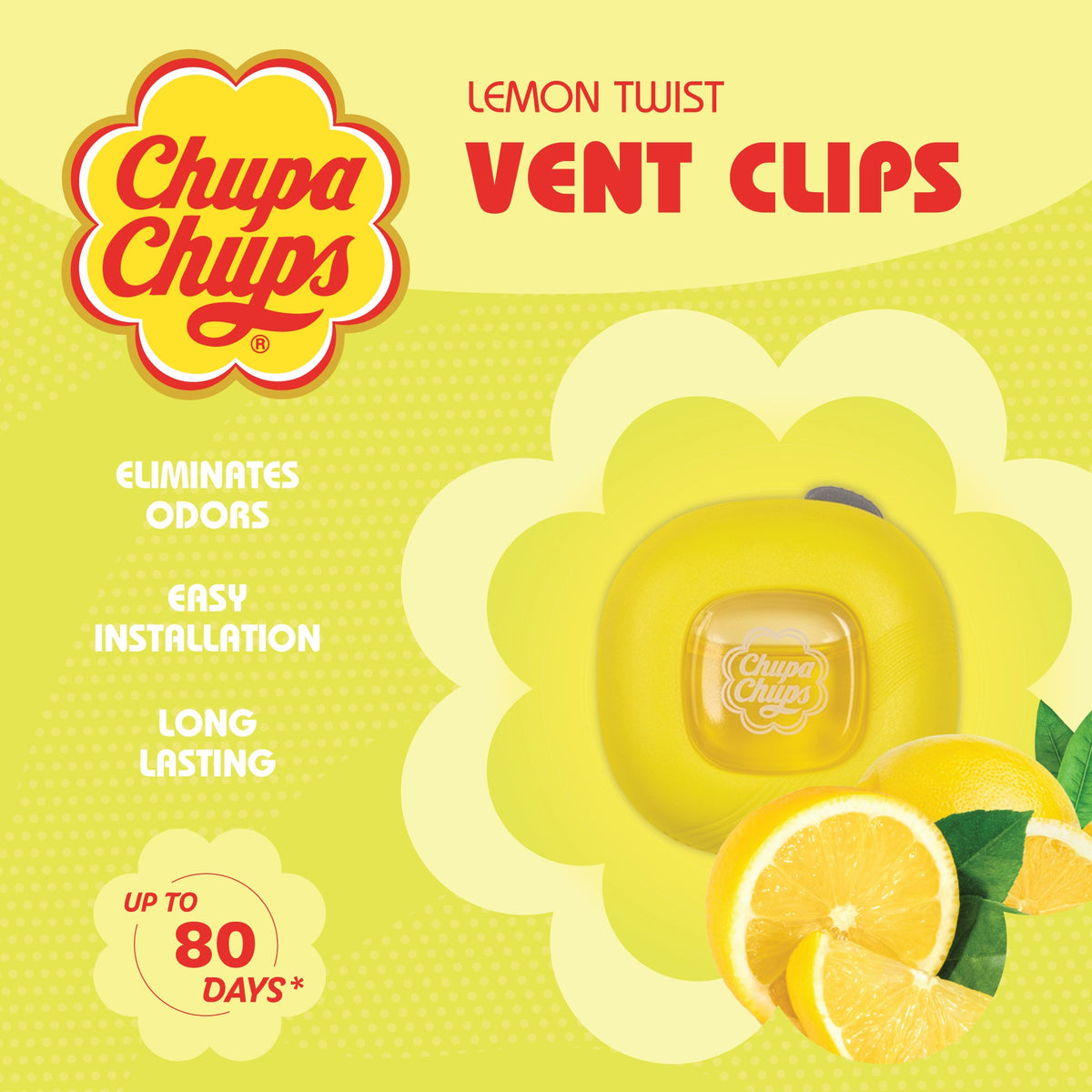 Chupa Chups 2-Pack Air Freshener - Zitronendreher