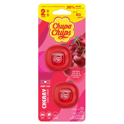 Chupa Chups Auto Lufterfrischer, Vanille Creme - Langlebige Autoerfrischer mit lustigen Düften, bunte und lebendige Lufterfrischer für Auto, einzigartige Autoerfrischer Parfüm Deodorizer Refresher Fragrance