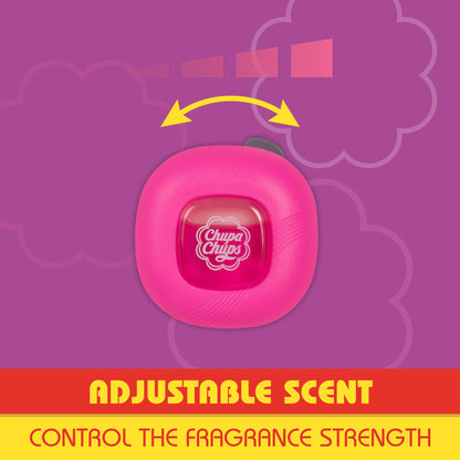 Chupa Chups Auto Lufterfrischer, Vanille Creme - Langlebige Autoerfrischer mit lustigen Düften, bunte und lebendige Lufterfrischer für Auto, einzigartige Autoerfrischer Parfüm Deodorizer Refresher Fragrance
