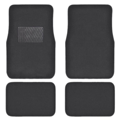 MotorTrend 4-Piece Premium Inter-Lock Backing Teppich Vorderbodenmatten und Hinterbodenmatten