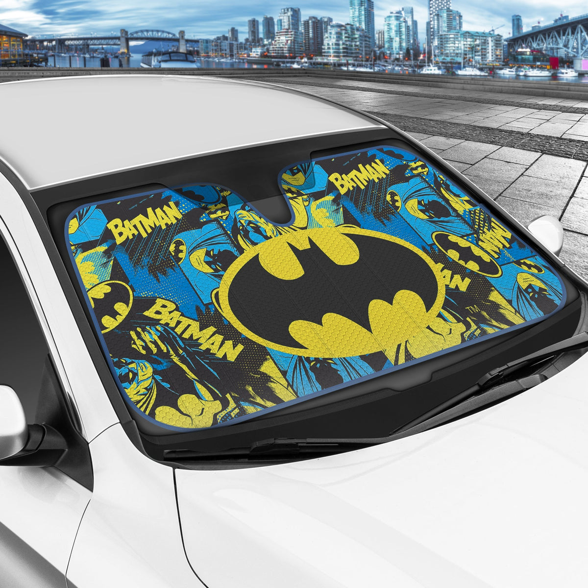 Warner Bros DC Comics Batman Front Windschutzscheibe Sonnenschirm (58' x 27')