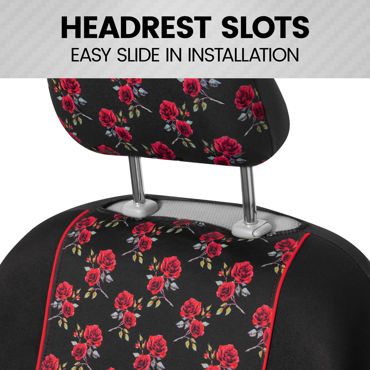 BDK 2-Pack Red Roses Vordersitzbezüge