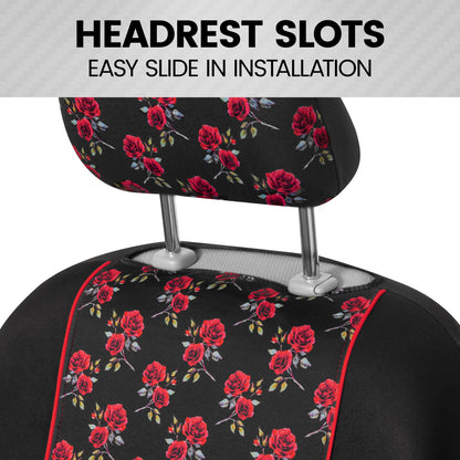BDK 2-Pack Red Roses Vordersitzbezüge