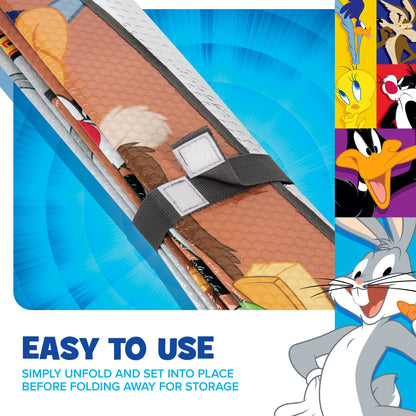 Warner Bros Looney Tunes Bugs Bunny & Friends Front Windschutzscheibe Sonnenschirm (58' x 27')