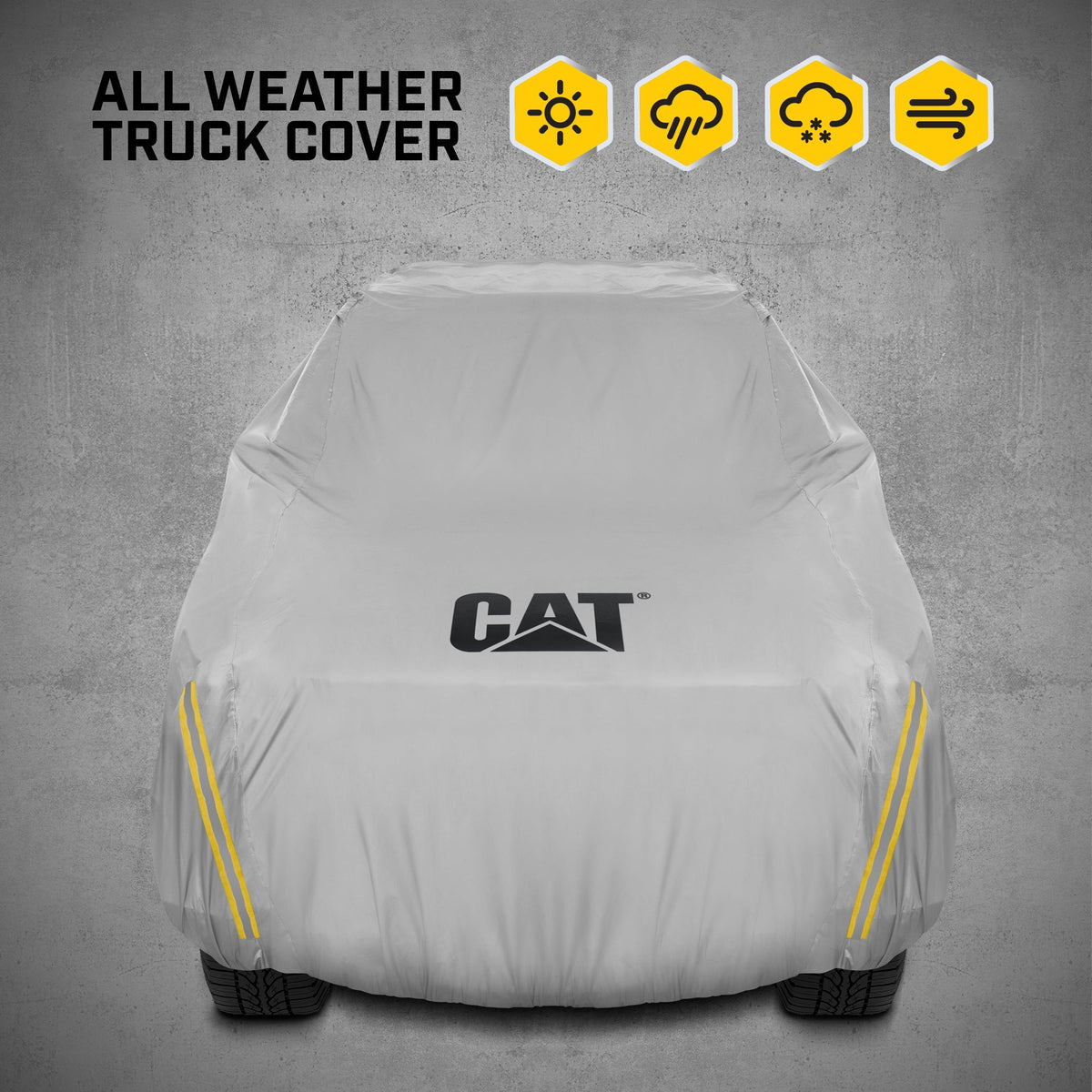 CAT Workforce Vehicle Cover für Pickup Trucks mit Sicherheits-Reflektionsstreifen - Heavy Duty, All Weather, All Seasons