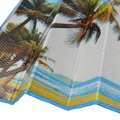 BDK Palm Tree Tropical Island Sunset Front Windschutzscheibe Sonnenschirm (58' x 27')