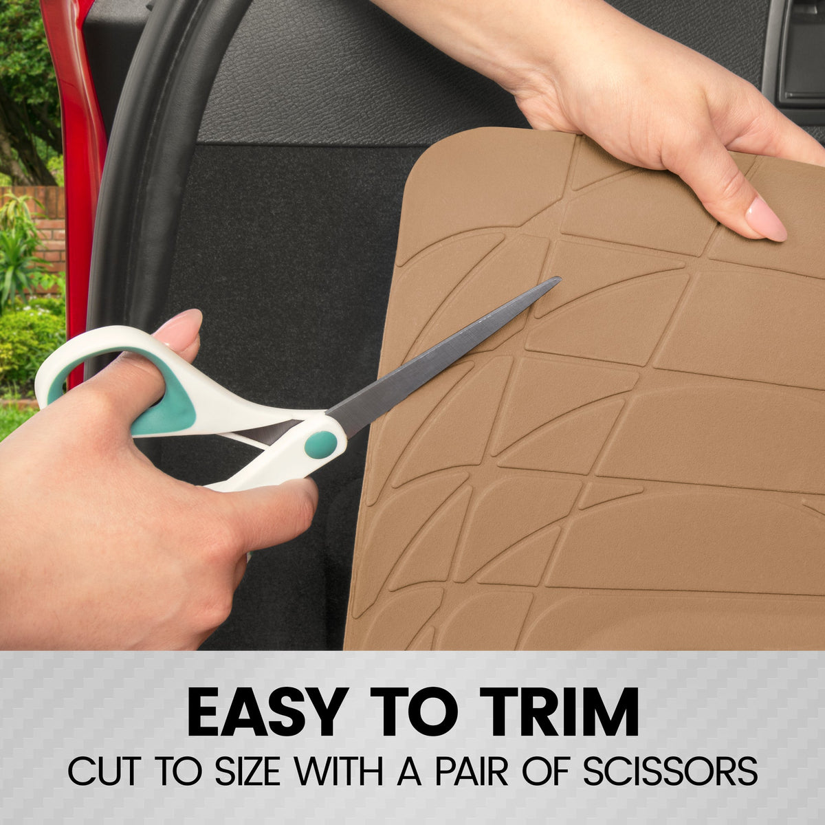 BDK Trunk / Cargo Rubber Liner - Heavy Duty, All Weather, Trim to Fit (53.8 'x 43.2')