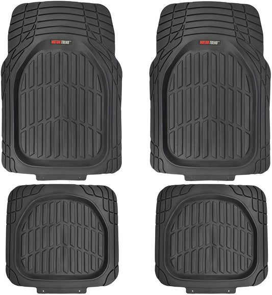 MotorTrend 4-Piece FlexTough Schildkröten Vorderbodenmatten und Hinterbodenmatten