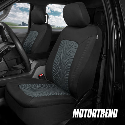 MotorTrend 2-Pack Grand Prix Reifenlaufflächen-Vordersitzabdeckungen