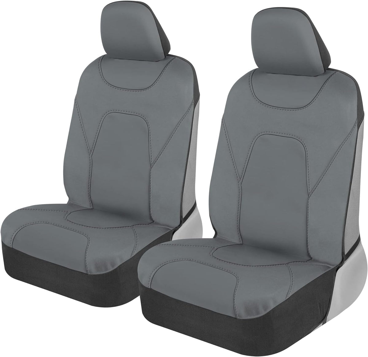 MotorTrend 2-Pack AquaShield Wasserdicht Zwei-Tone Neopren-Vordersitzabdeckungen