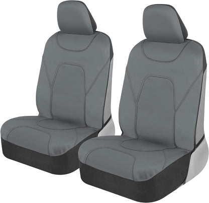 MotorTrend 2-Pack AquaShield Wasserdicht Zwei-Tone Neopren-Vordersitzabdeckungen