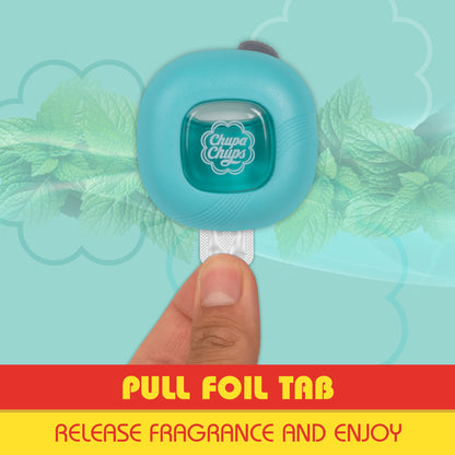 Chupa Chups Auto Lufterfrischer, Vanille Creme - Langlebige Autoerfrischer mit lustigen Düften, bunte und lebendige Lufterfrischer für Auto, einzigartige Autoerfrischer Parfüm Deodorizer Refresher Fragrance