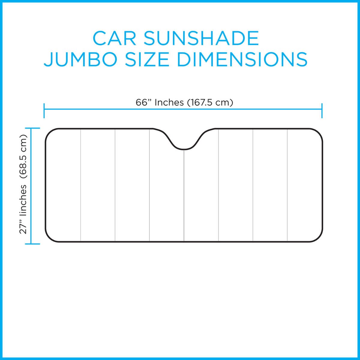 BDK Single Bubble Vehicle Sonnenschirm für Autos, SUVS, LKW, Vans XXXL (66' x 24')