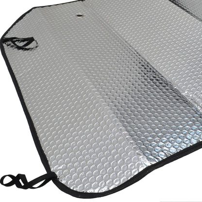 BDK Chrome Reflective Front Windschutzscheibe Sonnenschirm Standard (58' x 24')