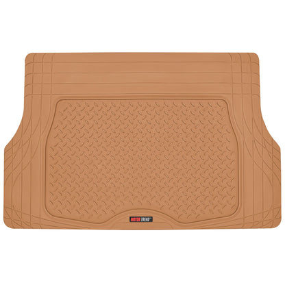 MotorTrend 4-Stück FlexTough Deep Dish Vorderbodenmatten, Hinterbodenmatte und Trunk / Cargo Mat - Heavy Duty, All Weather, Trim to Fit