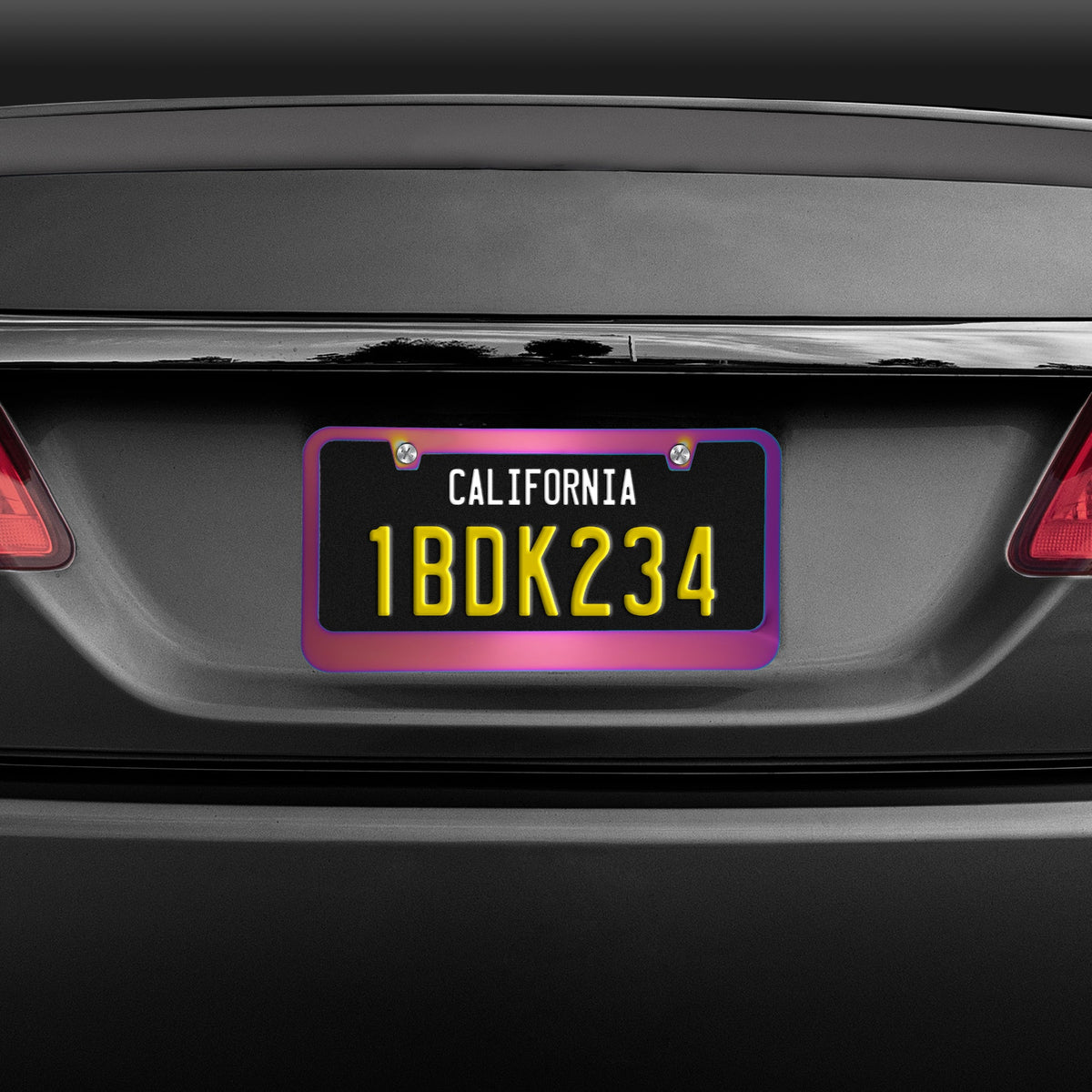 BDK Heavy Duty Rust-Proof Stainless-Steel Metallplattiertes Kennzeichen Rahmen Universalgröße für PKW SUV
