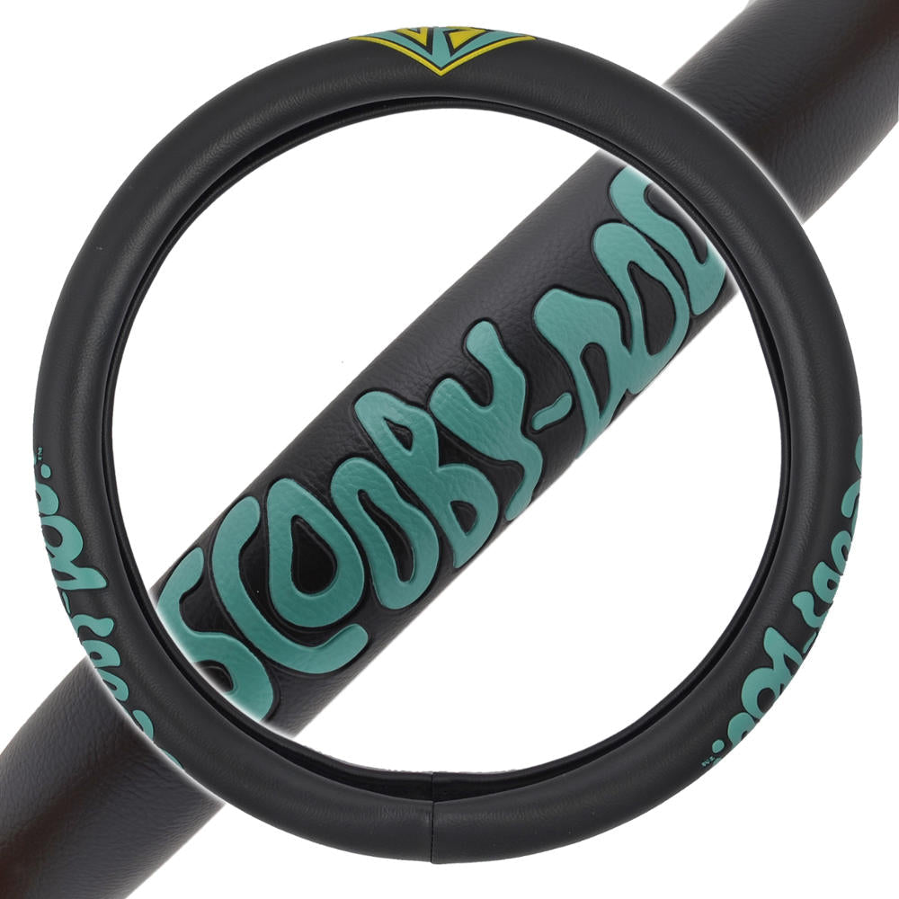 Warner Bros Scooby Doo Ghoulish Text Lenkrad Abdeckung (Fits 14.5' - 15.5')