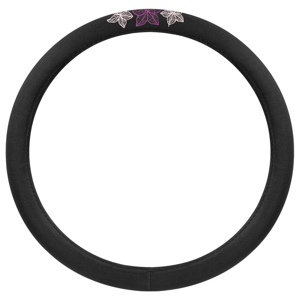 BDK 12-teilige Hawaiian Flowers Vordersitzbezüge, Rücksitzbezüge, Sitzgurtpads und Lenkradbezüge (Fits 14.5' - 15.5')