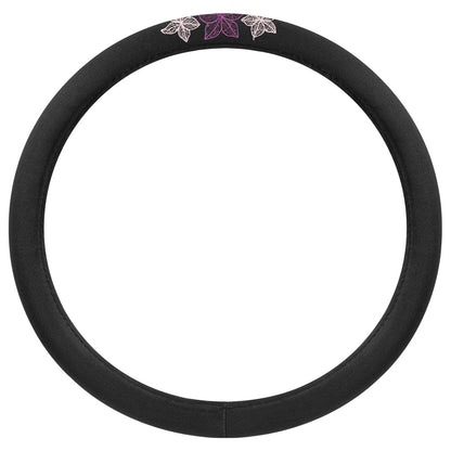 BDK 12-teilige Hawaiian Flowers Vordersitzbezüge, Rücksitzbezüge, Sitzgurtpads und Lenkradbezüge (Fits 14.5' - 15.5')