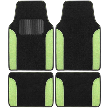 Carbella 4-Piece Sparkle Glitter Vorderbodenmatten und Hinterbodenmatten
