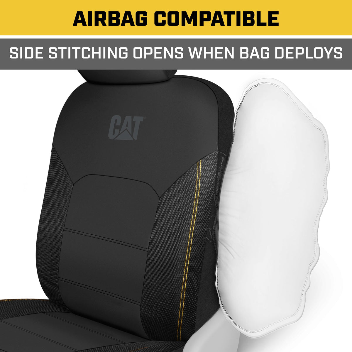 CAT 2-Pack FlexHybrid PU Ledermasche Atemaktive Vordersitzbezüge