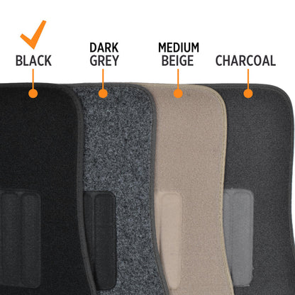 MotorTrend 4-Piece FatRug Premium Teppich Vorderbodenmatten und Hinterbodenmatten mit Fersenpolsterung
