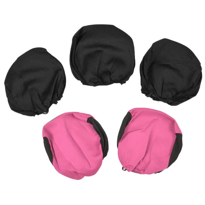 BDK 12-Piece Hot Pink Heels Vordersitzbezüge, Rücksitzbezüge, Sitzgurtpads und Lenkradbezüge (Fits 14.5' - 15.5')