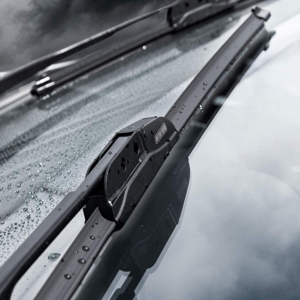 MotorTrend FlexBlade Premium Wischerklinge mit fortschrittlichem Beam Design für 50% längere Lebensdauer - Lange Lebensdauer, streifenfrei