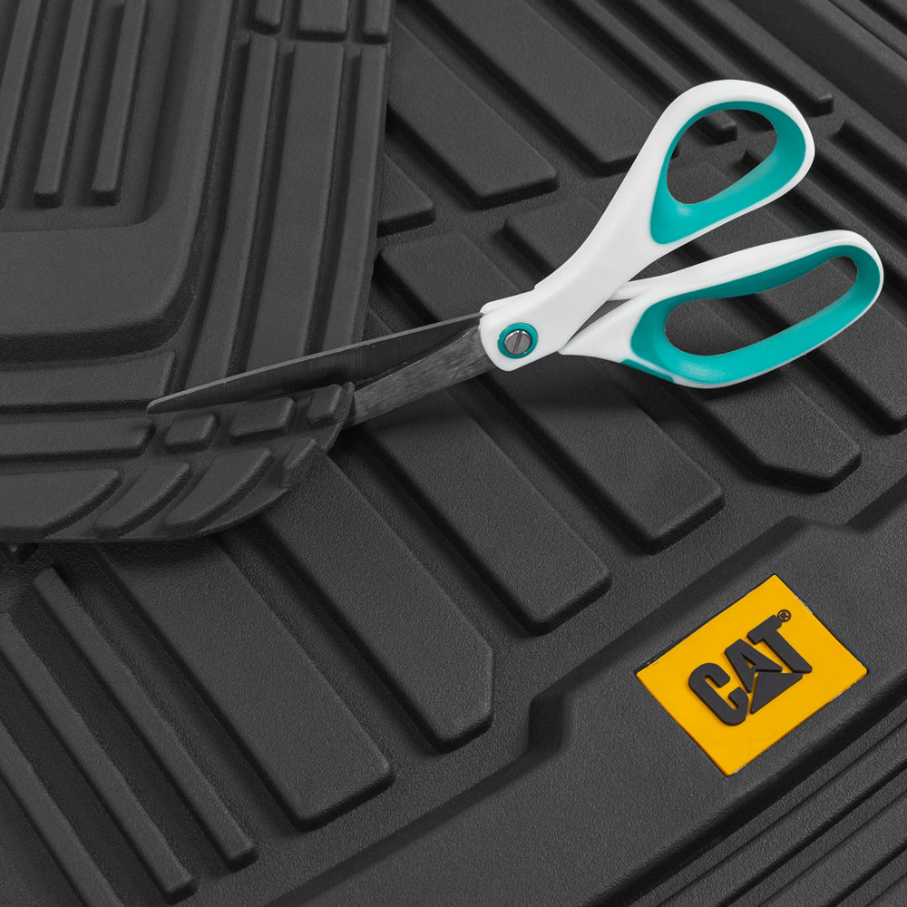 CAT 4-Piece ToughRide Gummi Vorderbodenmatten und Hinterbodenmatten - Heavy Duty, All Weather, Trimmen Sie, um zu passen