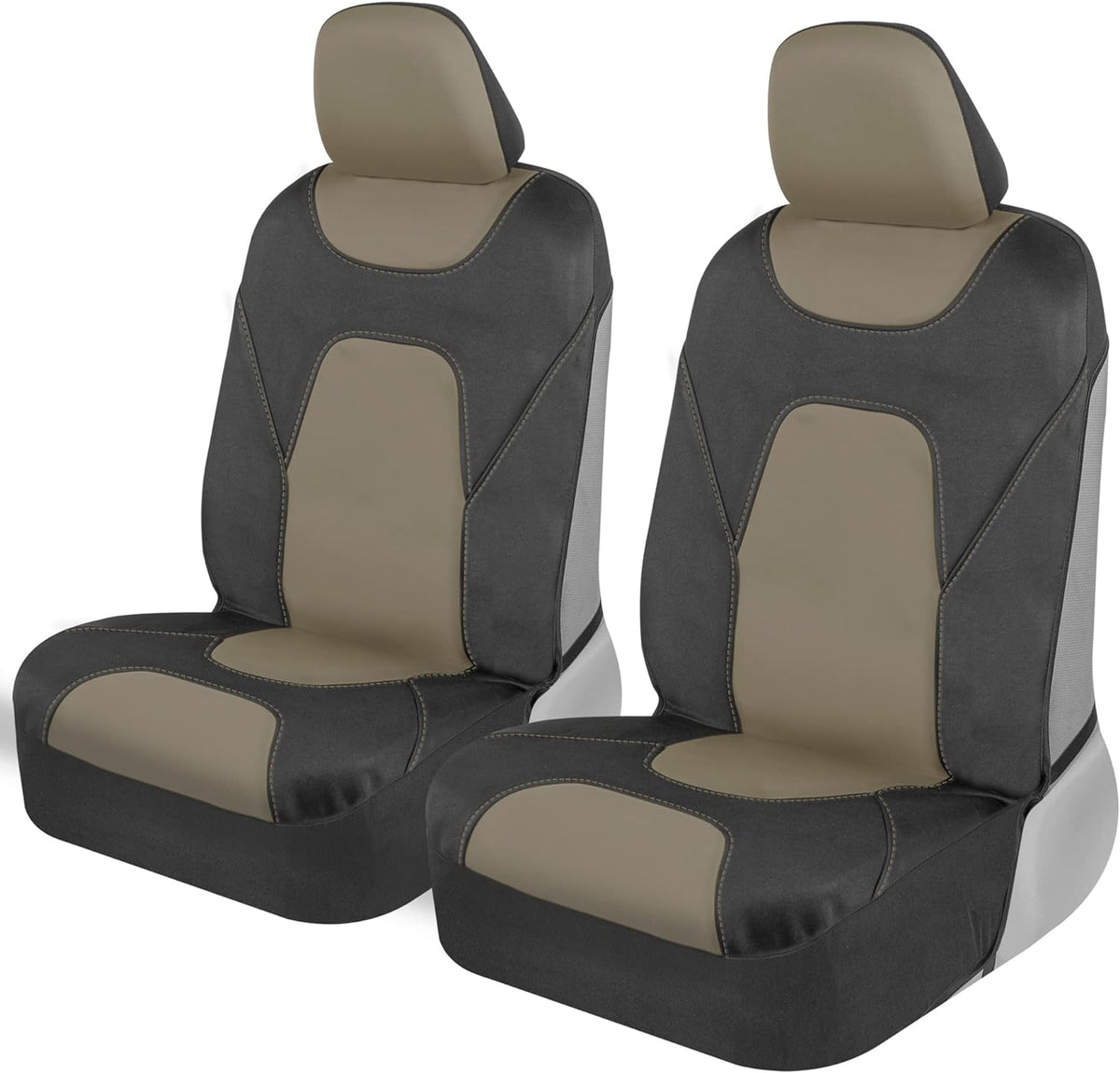 MotorTrend 2-Pack AquaShield Wasserdicht Zwei-Tone Neopren-Vordersitzabdeckungen