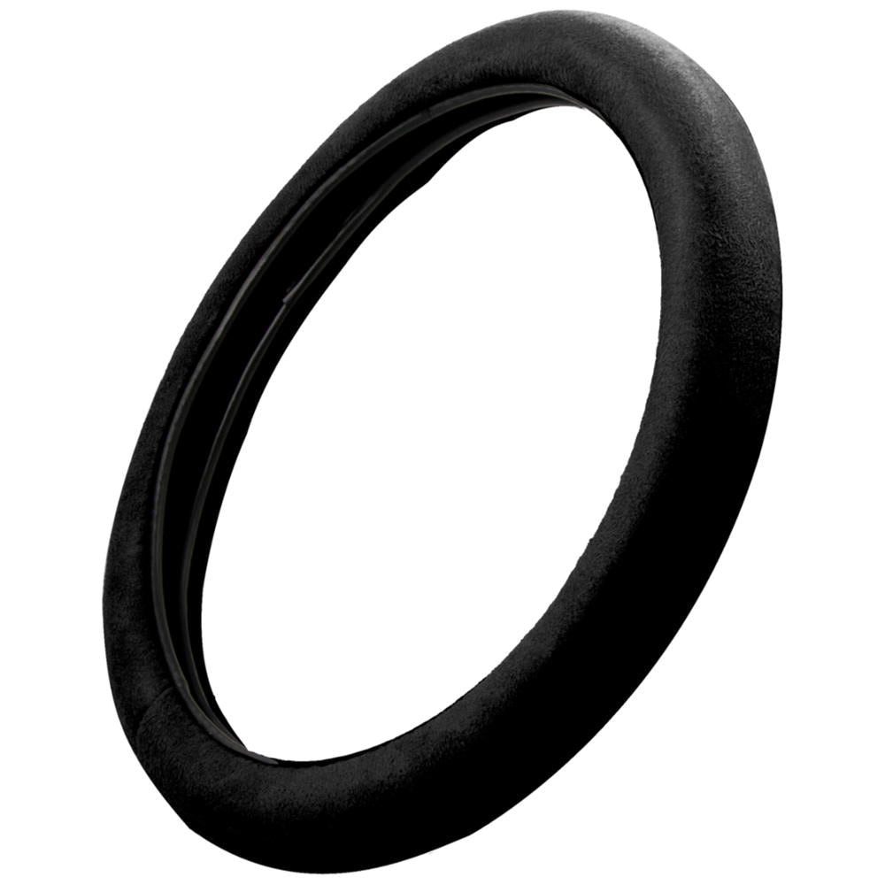 BDK Soft Plüsch Speicher Form Lenkrad Abdeckung (Fits 14.5' - 15.5')