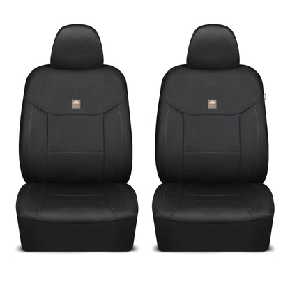 C&C Napa Ledertasche 2 Vordersitze - Faux Leder Auto Sitzprotektoren für Autos & LKW - UV-resistent, leicht zu reinigen, semi-universal fit - Stilvolles Küstendesign für Sommer Auto Interior Upgrade