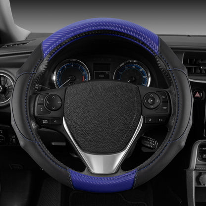 MotorTrend GripDrive Carbonfaser weben Ergonomic Grip Lenkrad Abdeckung (Fits 14.5' - 15.5')