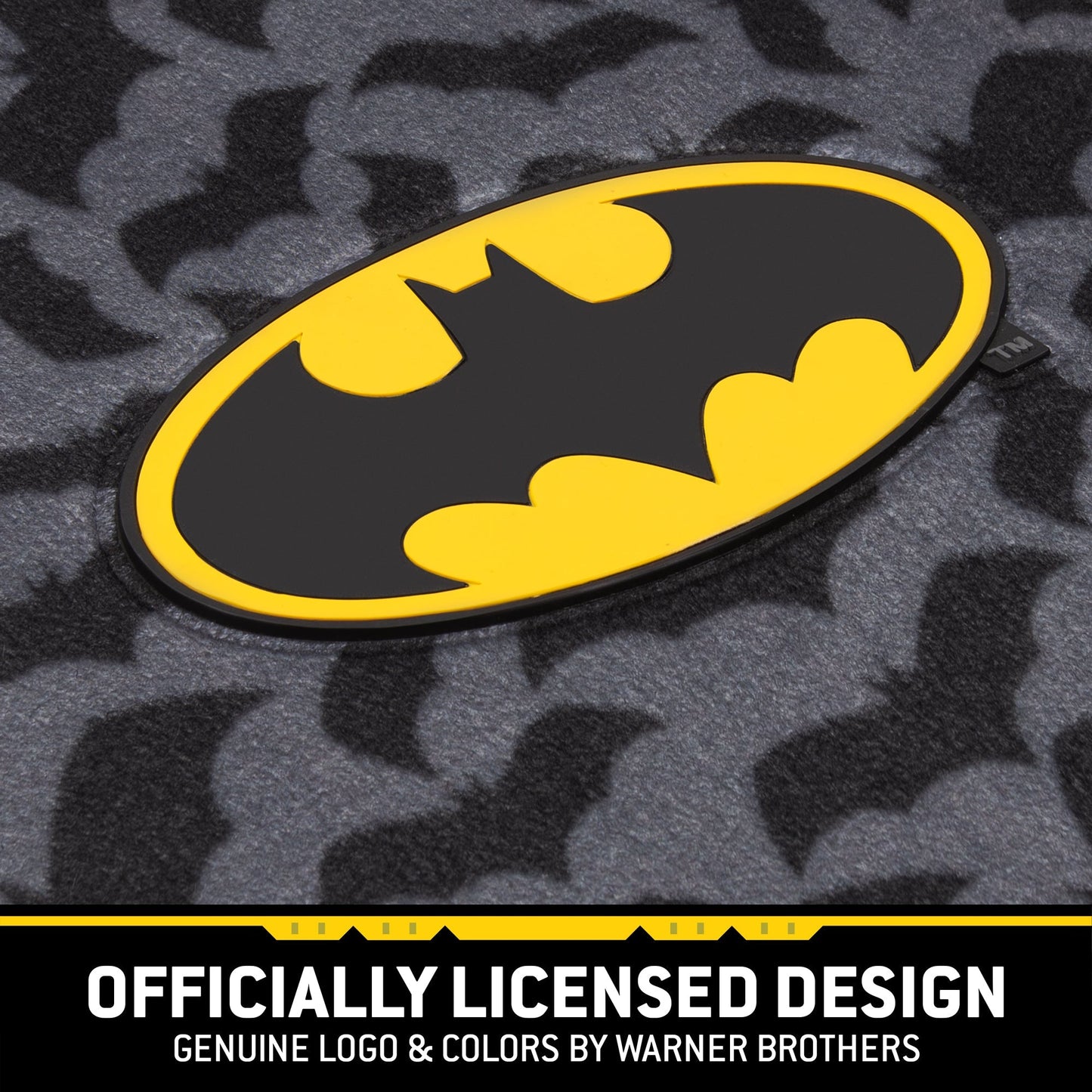 Warner Bros DC Comics 4-Stück Batman Logo mit Bat Background Front Floor Mats