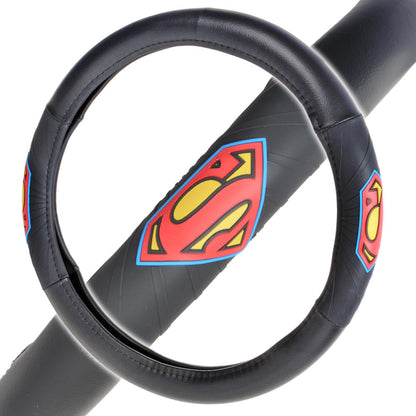 Warner Bros DC Comics Superman Logo Grip Lenkrad Abdeckung (Fits 14.5' - 15.5')