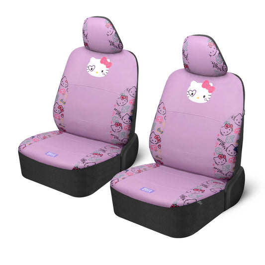 Hello Kitty Car Seat Covers - Niedliche Purple Seat Covers, Autozubehör Geschenk Hello Kitty Zubehör 2pc Lavendel Car Seat Covers