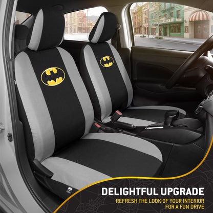 Warner Bros DC Comics 9-Piece Batman Dark Knight Logo Vordersitz- und Rücksitzabdeckungen