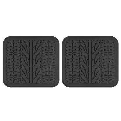 MotorTrend 2-Piece Grand Prix Reifenlaufflächen-Hinterbodenmatten - Heavy Duty, All Weather (15,25' x 14')
