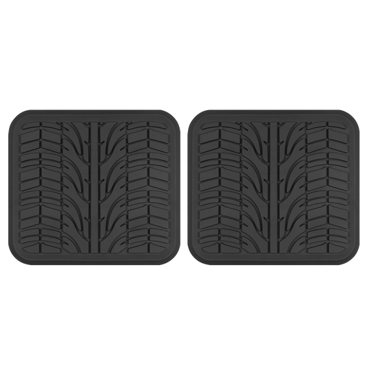 MotorTrend 2-Piece Grand Prix Reifenlaufflächen-Hinterbodenmatten - Heavy Duty, All Weather (15,25' x 14')
