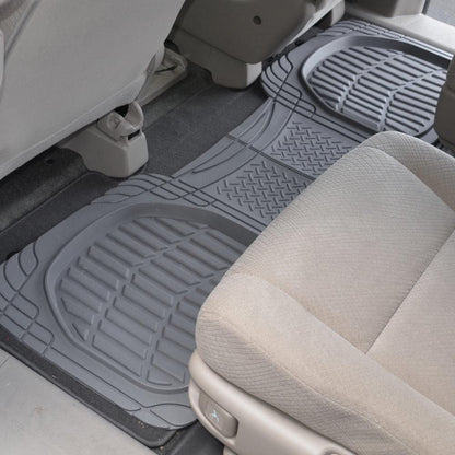 MotorTrend PRO920 Deep Dish Rear Floor Matts - Heavy Duty, All Weather, Trimm to Fit