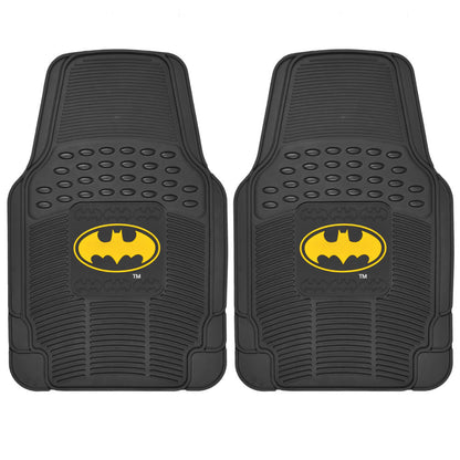 BDK Armored Super Hero Car Floor Matts - Offiziell lizenzierte DC Comics - All Weather Heavy Duty Auto Interieur Liners für Auto Truck Van SUV (Mehrere Stile)