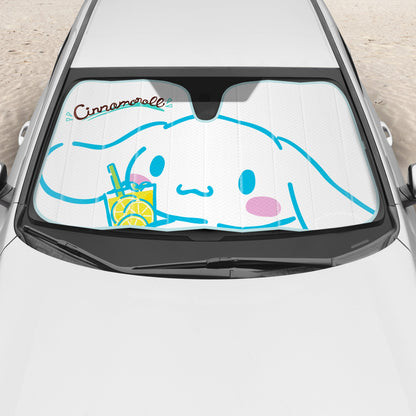 Carbella Sanrio Cinnamoroll Lemon Chill Front Windschutzscheibe Sonnenschirm (58' x 28')