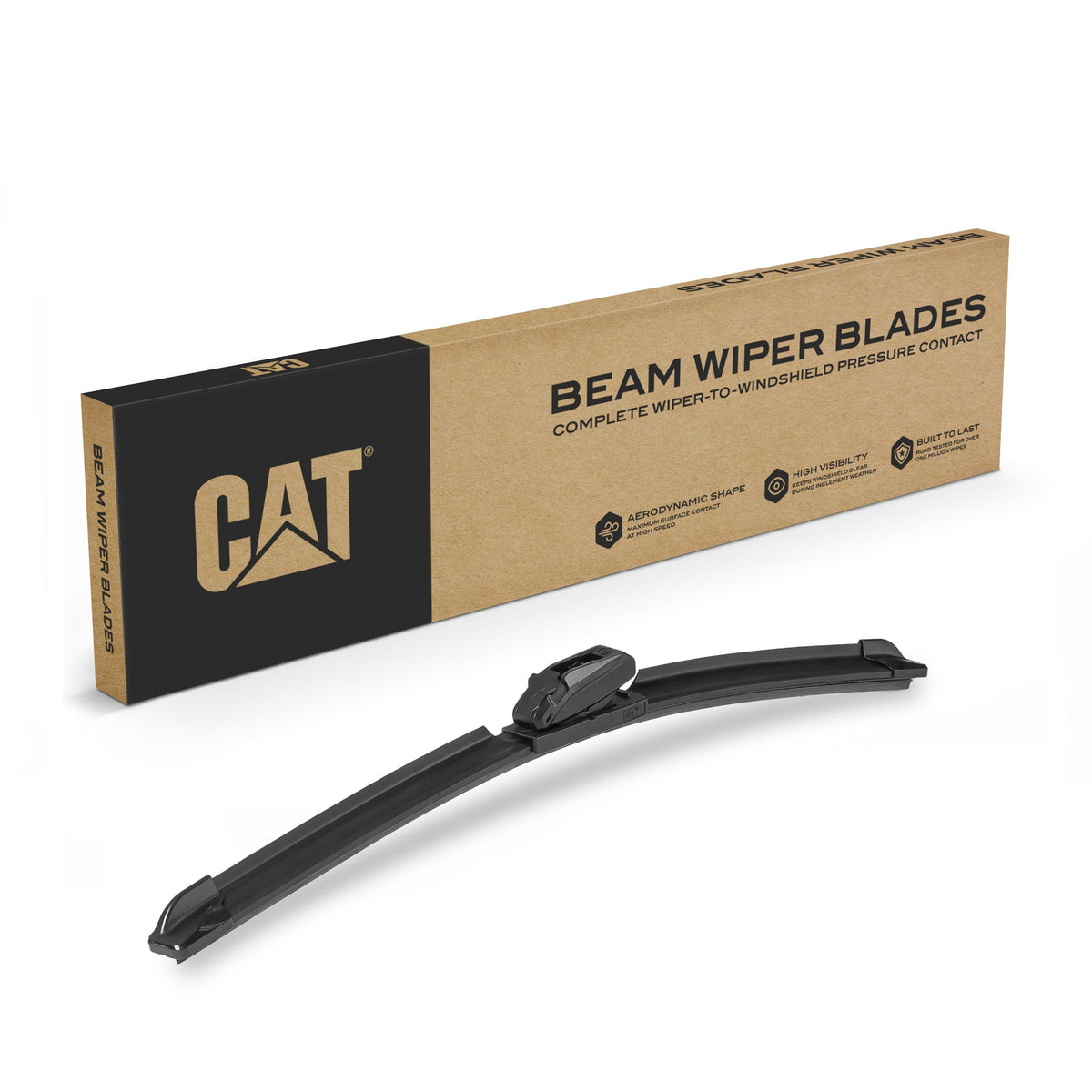 CAT C2.0 Heavy Duty Beam Windschutzscheiben-Wischerblätter für Autos, LKWs, SUVs und Vans - All Seasons, Streak-Free, Silent